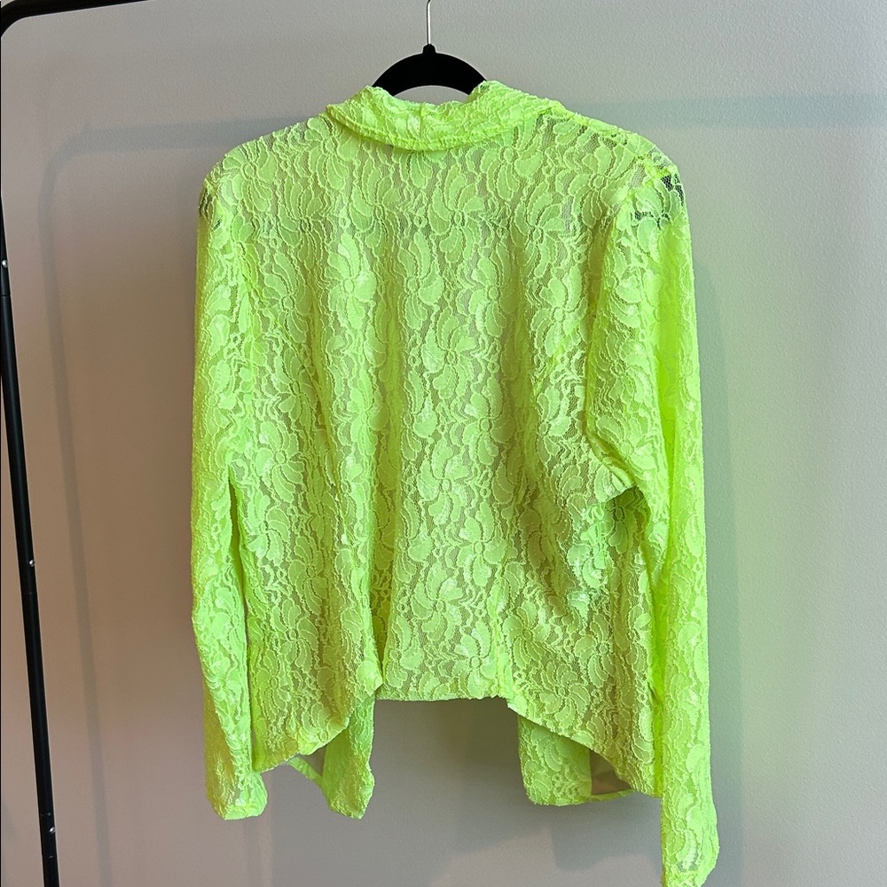 Torrid Neon Lace Women's Blazer, Size 1X, New with tags - Picture 6 of 6